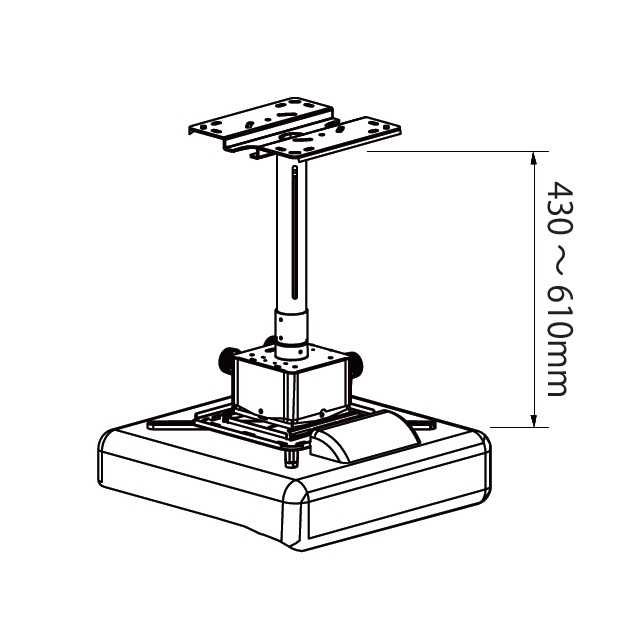 プロジェクター天吊り金具W